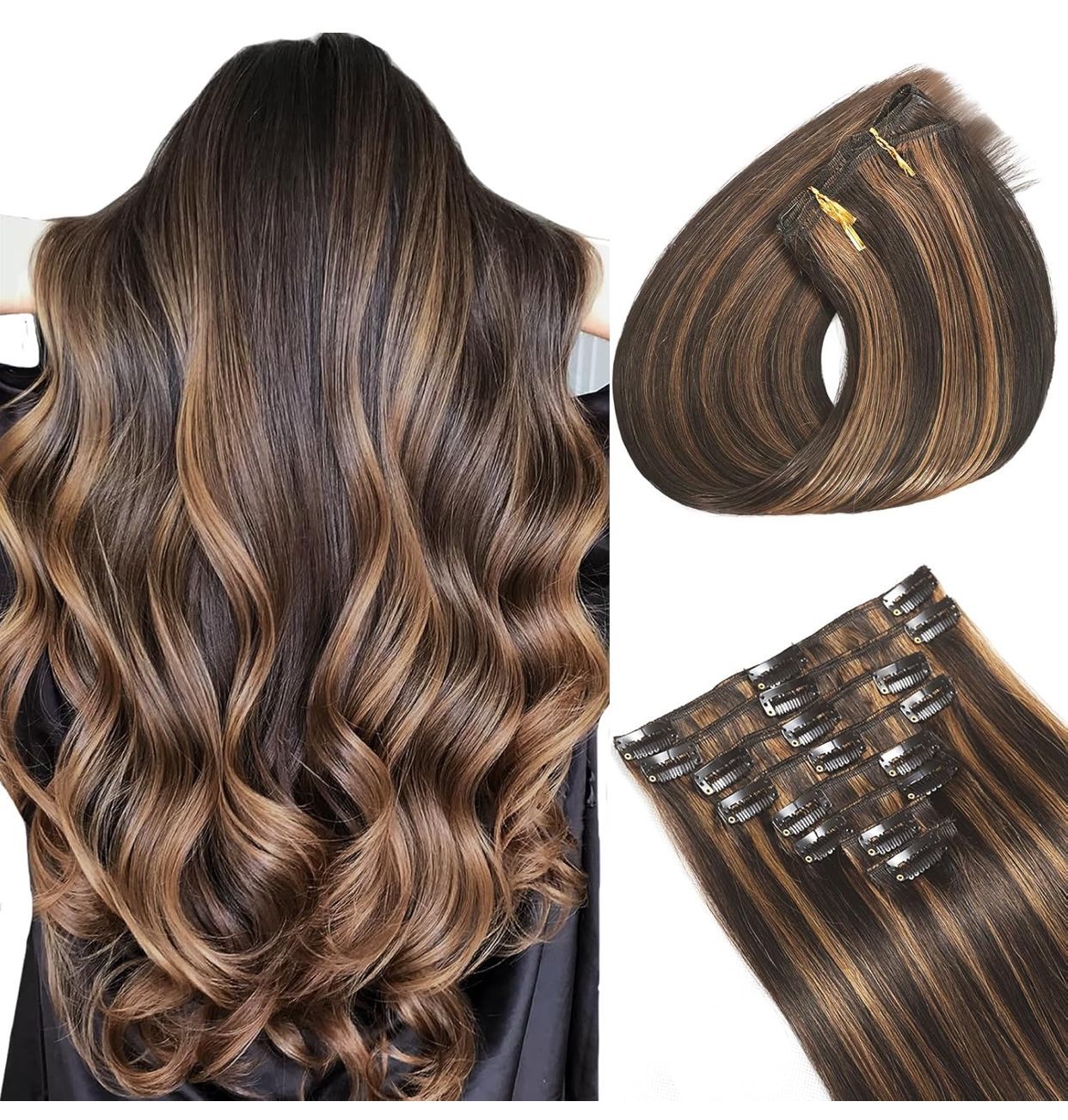 Highlight 16inch 90g Human Hair Clip In