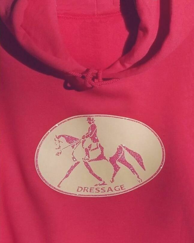 Dressage Glitter Art Unisex Hoodie #AT62D