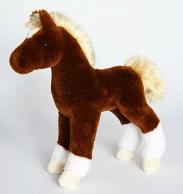 11" "Teak" Plush Chestnut Cuddle Pony #428T