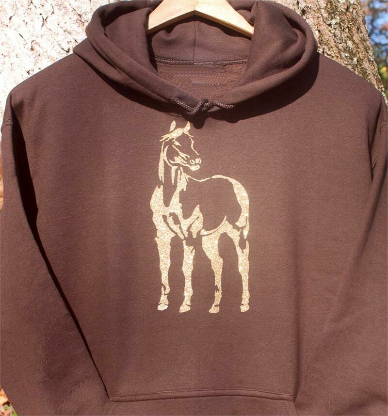 American Quarter Horse Gold Glitter Collection #A828