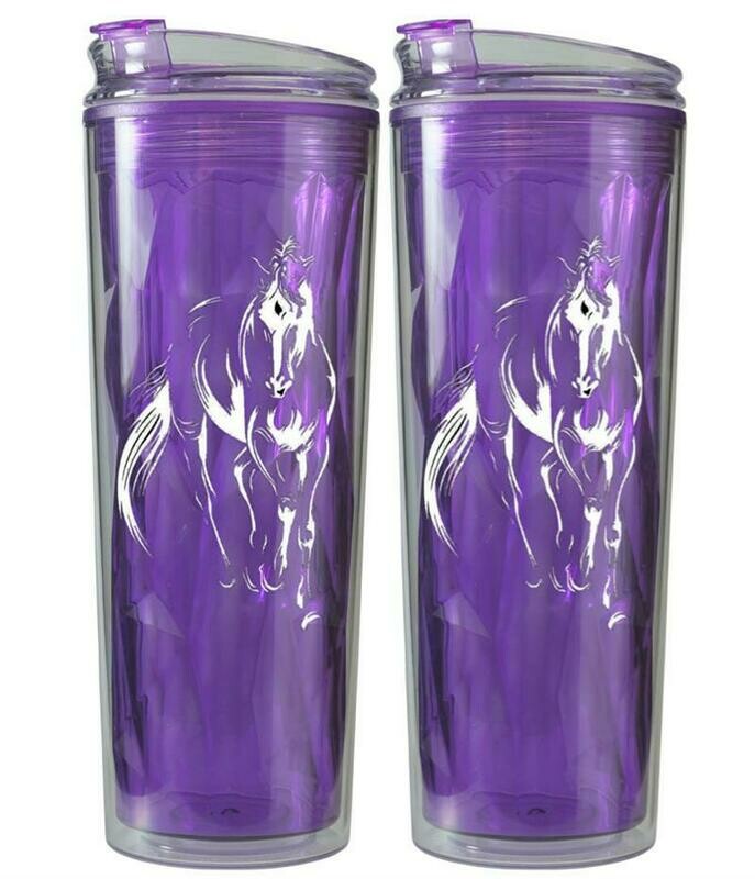 Arabella Horse Art 20 oz. Double Wall Travel Mug Tumbler #AM33
