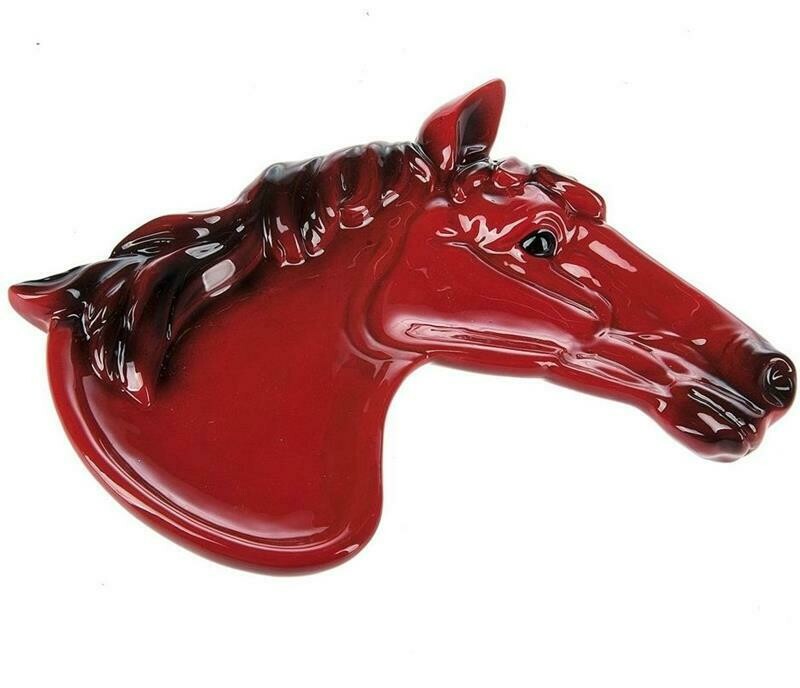 Ceramic Horse Head Spoon Rest/Tray #641