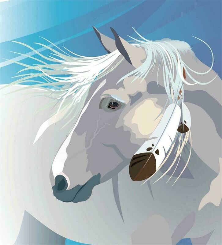 Dakota Horse Art Mousepad #A718M