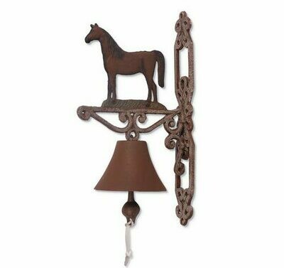 Vintage Metal Standing Horse Bell # 390E