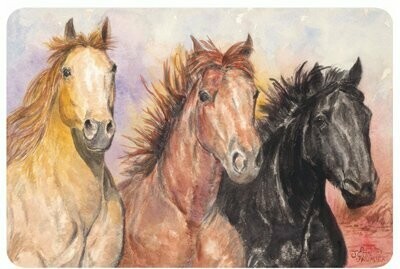 Wild Horses Laminated Placemat #701PM