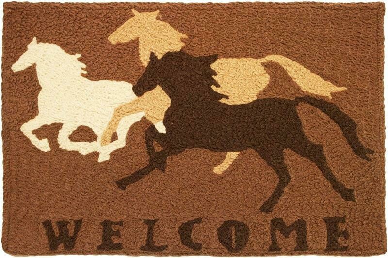 Three Runners Welcome indoor/outdoor rug #4071