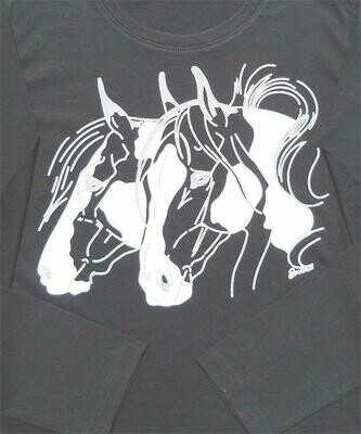 Tobianos Ladies Black Long Sleeve Shirt #434E