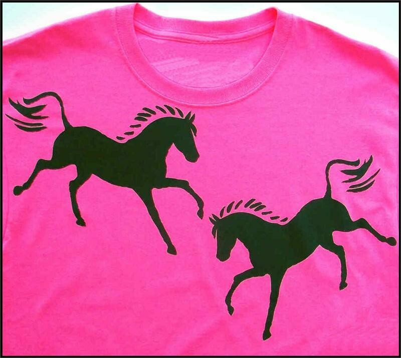 Trinket Duo Wearable Horse Art T-shirt Sweatshirt or Hoodie #A970D