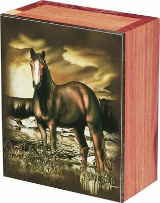 Standing Horse Cedar Box #470CB