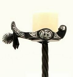 Spur & Horseshoes 18 Spur & Horseshoes 18" Candle Holder #1191