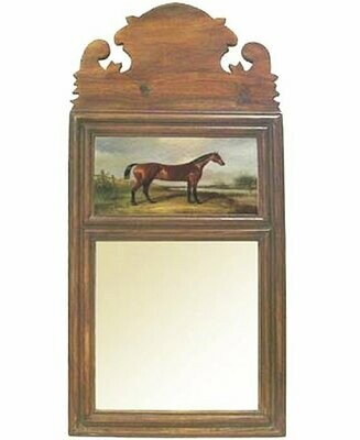 Standing Horse Art Solid Wood 19 1/4" Mirror #472WM