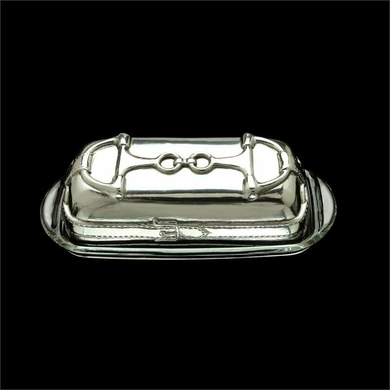 Snaffles Polished Aluminum Butter Dish by Arthur Court #PP06