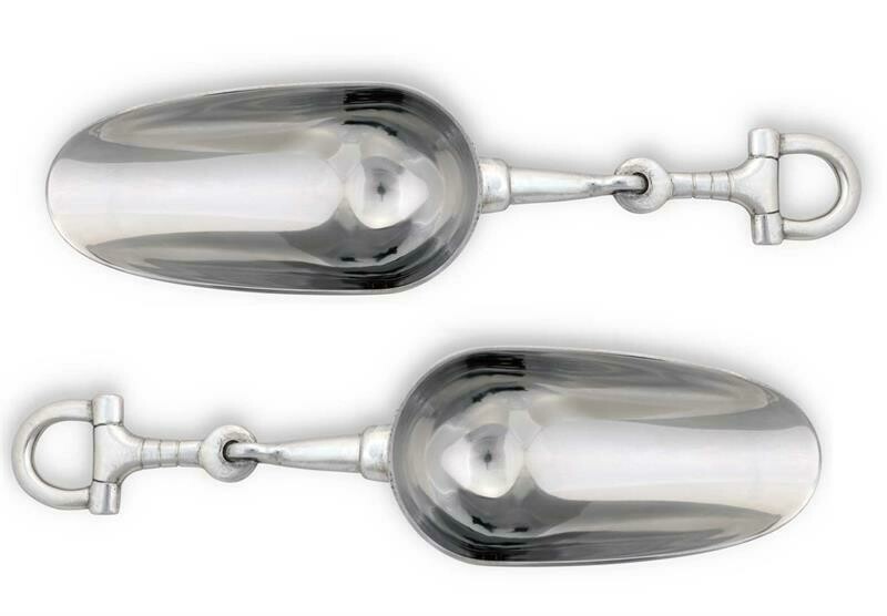 Solid Pewter Snaffle Bit Ice Scoop  # VH17