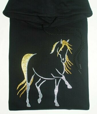 Destina Horse Art 2 Tone Glitter Black Collection #AT38G