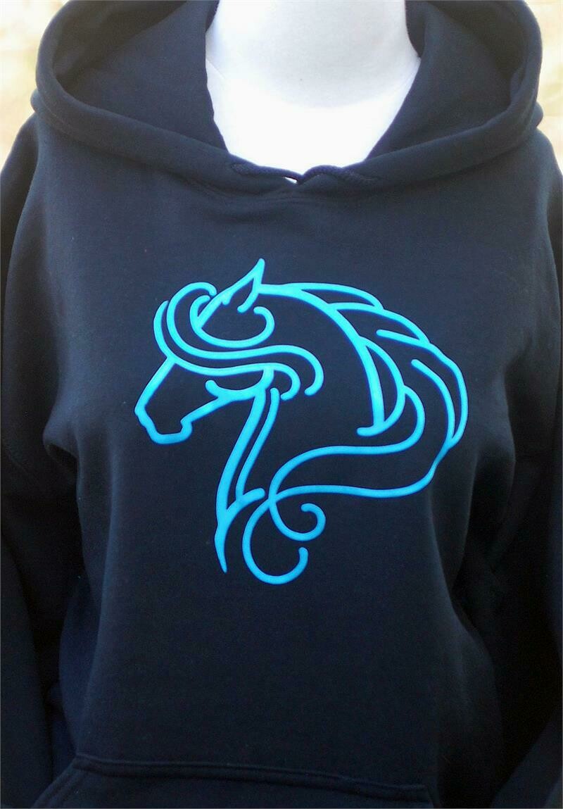 Sebastian Horse Art Black Tee- Sweatshirt & Hoodie #A76SB