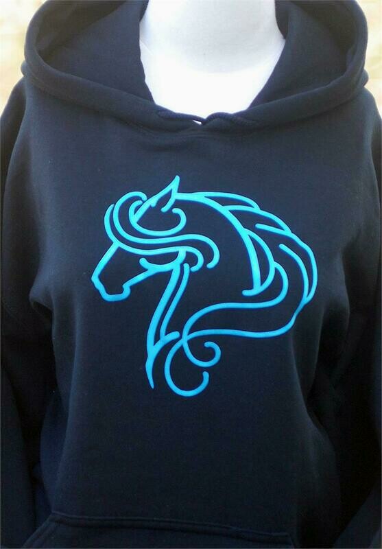 Sebastian Horse Art Black Tee- Sweatshirt & Hoodie #A76SB