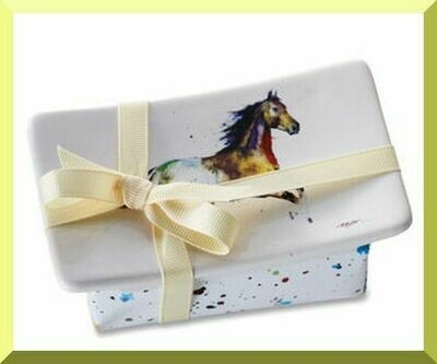 Running Horse French Soap & Dish Set #147R