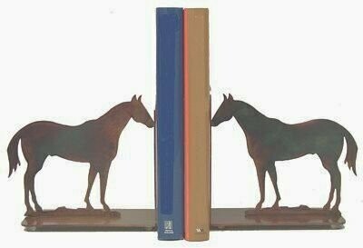 Quarter Horse Metal Laser Art Bookends #DS43QB