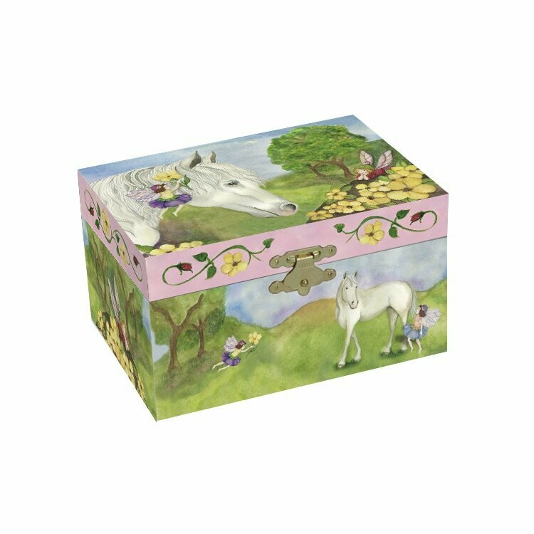 Pretty Horse & Pixies Musical Treasure/Jewelry Box  #BA3003