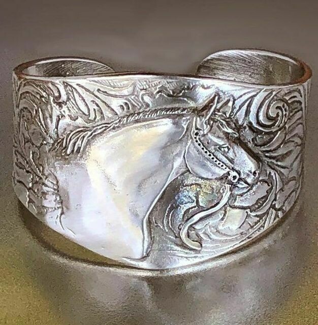 Quarter Horse Pewter Cuff Bracelet #410QH