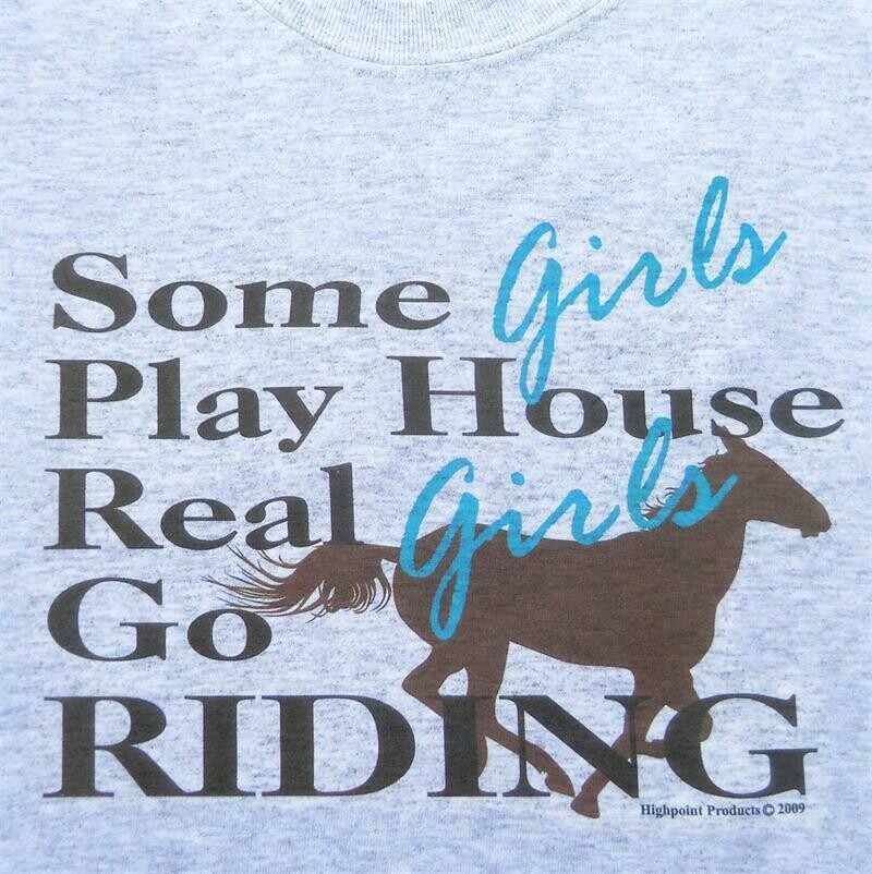 "Real Girls Go Riding" t-shirt sweatshirt or hoodie #A922