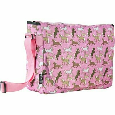 Pink Prancer 18"Trek Laptop Messenger Bag, #1453P