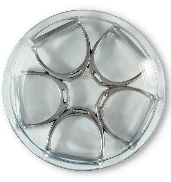 Polished Aluminum Stirrup Pie Trivet by Arthur Court #PP37T