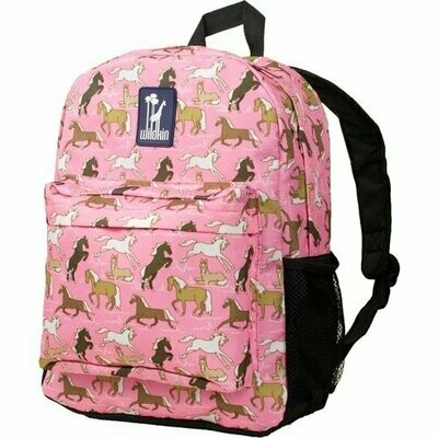 Pink Prancer 16" Rambler Horse Backpack Bookbag, #1453R