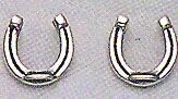 Petite Sterling Horseshoe Stud Earrings #4502E
