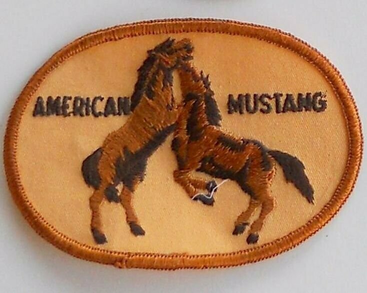 Mustang Horse Patch Embroidered 3-1/4" AP05