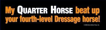 My Quarter Horse Bumper Sticker