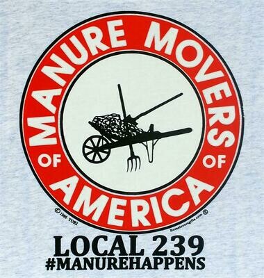 MANURE MOVERS OF AMERICA-#MANURE HAPPENS:YOUTH T-Shirt #5220Y