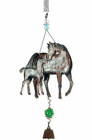 Mare and Foal Spring-Action Wind Charm  # 390M