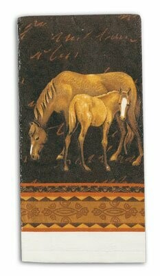 Mare & Foal Terry Horse Kitchen Towel #7015