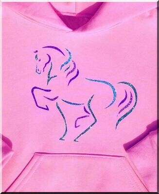 Maestro Horse Glitter"Youth T-shirt, Sweatshirt, or Hoodie #A30GY
