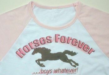 Horses Forever...Boys Whatever Raglan #A252