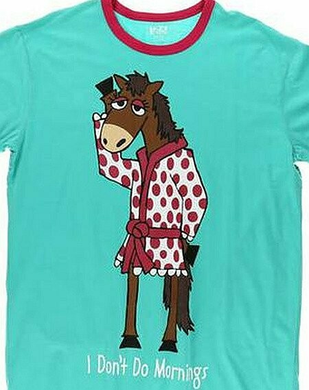 I Don't Do Mornings Horse Nightshirt #RANS