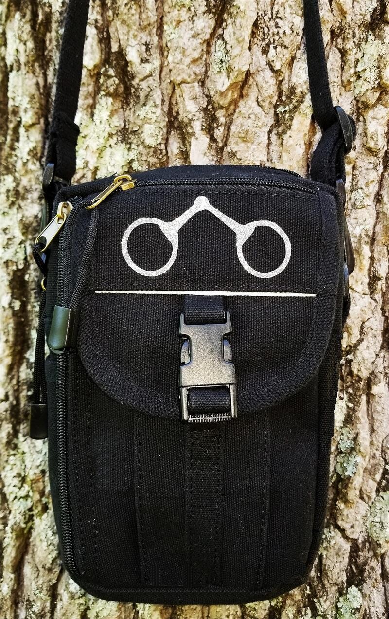 Gltter Snaffle Bit Burly Canvas Classic  Cross-body  Bag #AC55