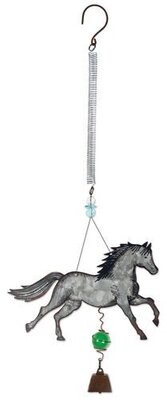Galloping Horse Spring-Action Mini Wind Charm # 390G