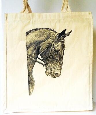 English Horse Portrait Eco-tote bag A497