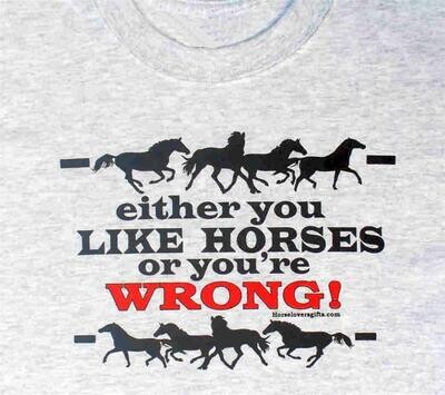 "Either you like Horses - or Your Wrong" #a983
