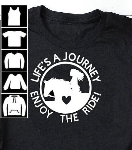 "LIFE'S A JOURNEY-ENJOY THE RIDE" Lady Rider Collection #A51BK