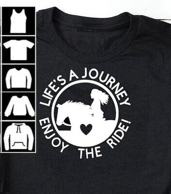 "LIFE'S A JOURNEY-ENJOY THE RIDE" Lady Rider Collection #A51BK