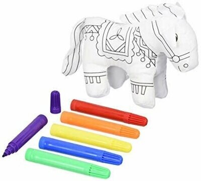 Horse of Many Color Plush Pony Coloring kit #447K