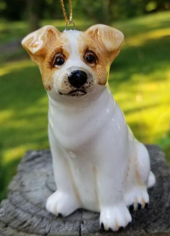 Ceramic Jack Russell 3-D Ornament #97JRT Ceramic Jack Russell 3-D Ornament #97JRT
