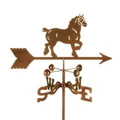 Weathervane lazer cut Antique Bronze Draft Horse #514A