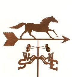 Weathervane lazer cut Antique Bronze Running Horse #514R