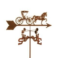 Weathervane lazer cut Antique Bronze Doctor's Buggy #514D