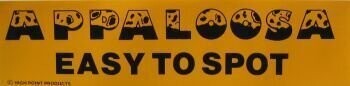 Appaloosa Easy to Spot Bumper Sticker 5249bs