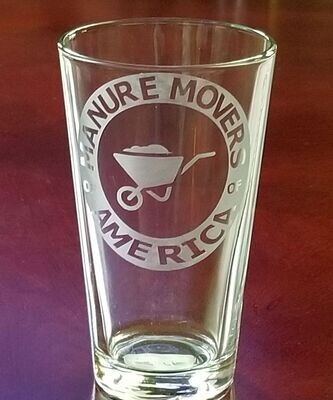 Manure Movers of America Etched Pint Glass #533GL